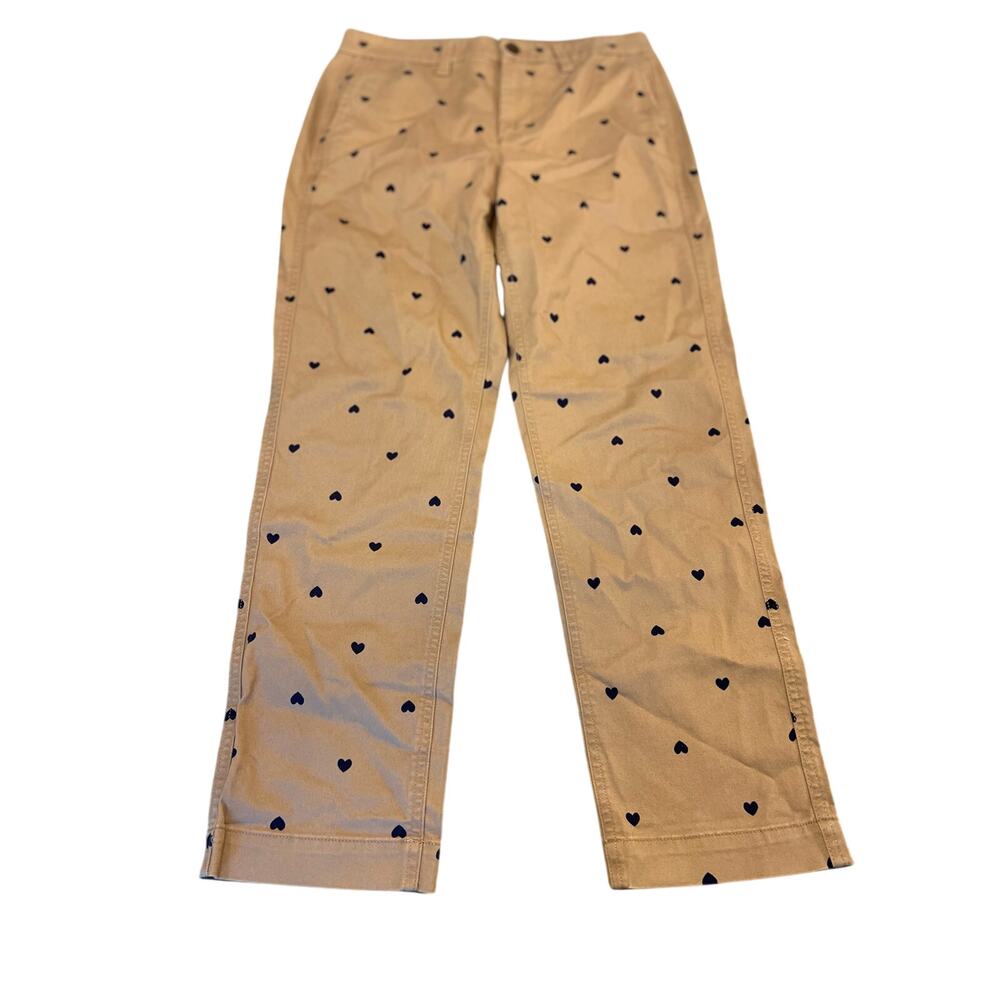 J. Crew NWT heart khaki high rise girlfriend chinos women’s size 4 J Crew